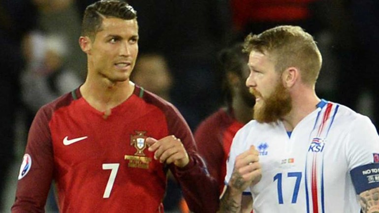 Gunnarsson revela o que Cristiano Ronaldo lhe respondeu quando lhe foi pedir a camisola