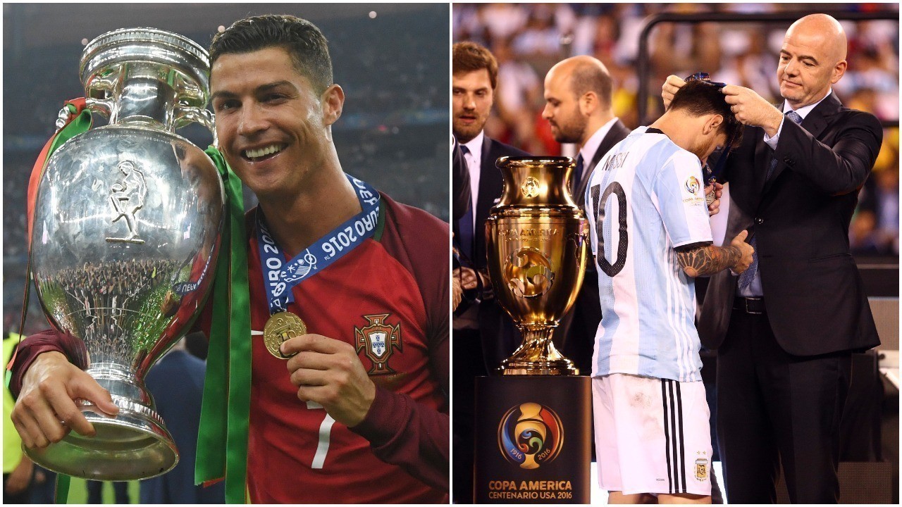 Messi pressionado a reconsiderar após Ronaldo ser campeão europeu com Portugal