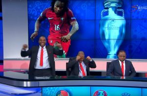 O efusivo festejo de Benni Mccarthy ao golo de Éder (VÍDEO)