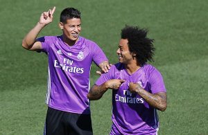 Casemiro, James e Marcelo descansam antes do encontro com o Sporting