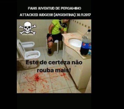 Líder dos Super Dragões incita a violência com imagem chocante