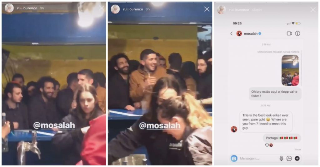 Mo Salah quer conhecer sósia português que festejava na Queima do Porto