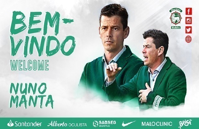 OFICIAL: Nuno Manta é o novo treinador.