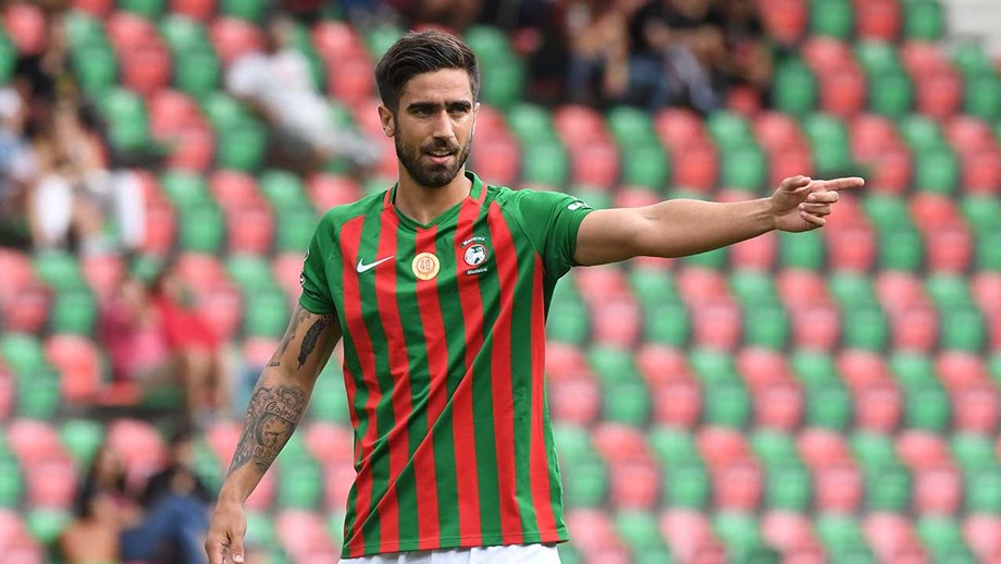 Rodrigo Pinho na pista das “Águias”.