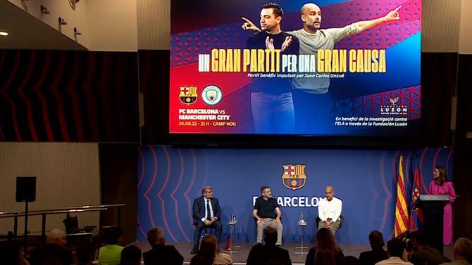 Guardiola esteve a falar sobre Bernardo Silva com presidente do Barcelona